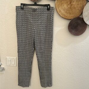 Chico's Monochrome Geometric‎ Pants